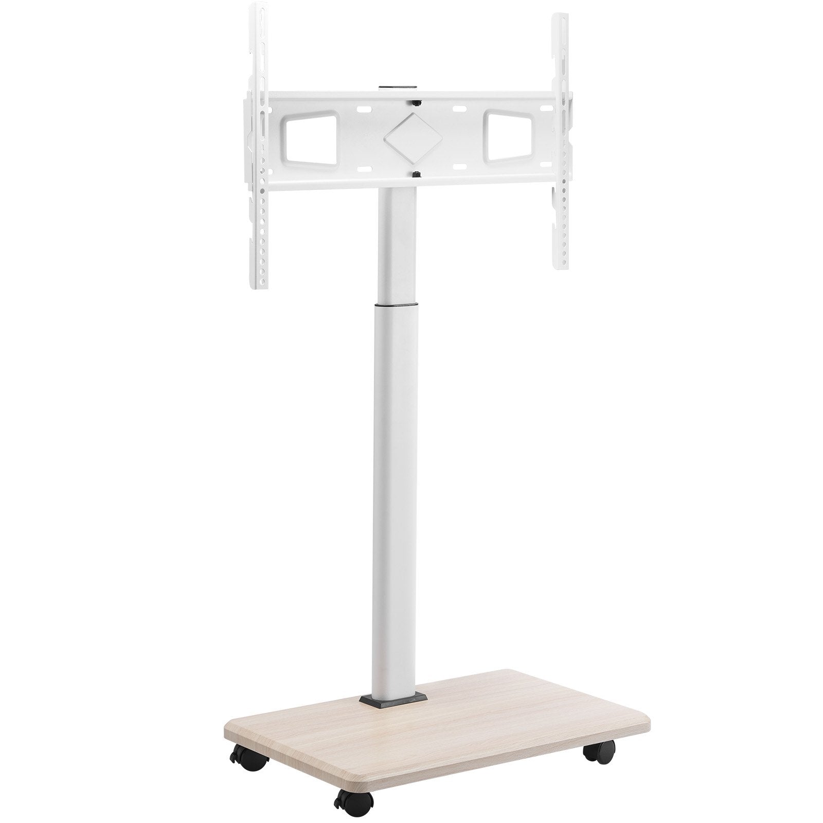 Rolling TV Stand, Mobile TV Cart For 32-70 Inch Screens, 25° Left-Right Rotation And Height Adjustable TV Mount On Wheels, Holds Up To 99 Lbs For Corner, Bedroom, Outdoor, Max VESA 600x400mm