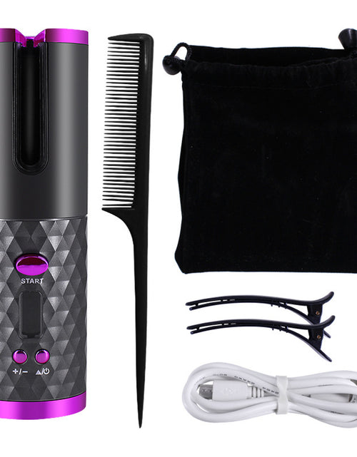 Load image into Gallery viewer, Rechargeable Automatic Hair Curler Women Portable Hair Curling Iron LCD Display Ceramic Curly Rotating Curling Wave Styer
