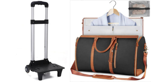 Large Capacity Travel Duffle Bag Women's Handbag Folding Suit Bag