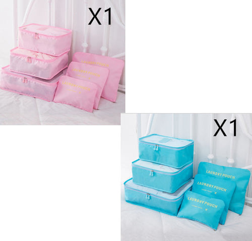 Load image into Gallery viewer, 6 PCS Travel Storage Bag Set for Clothes Tidy Organizer
