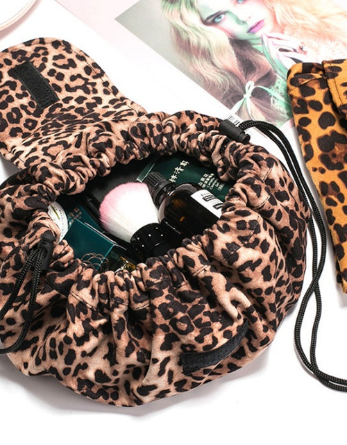 Load image into Gallery viewer, Animal Printing Large Capacity Drawstring Lazy Cosmetic Storage Bag

