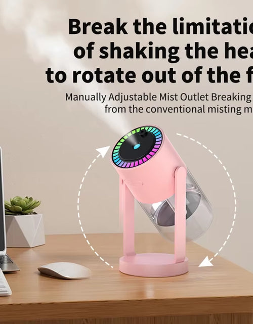 Load image into Gallery viewer, MistGlow 280ML Air Humidifier – Desktop Humidifier with Projector, Adjustable Light &amp; Auto Off for Home &amp; Office
