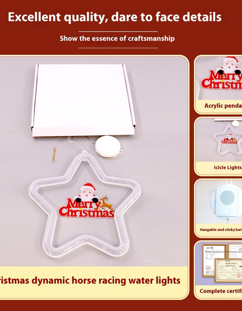 Load image into Gallery viewer, Christmas Pendant Decoration Christmas Atmosphere Led Lights Led Christmas Star Light Decoration For Window Door For Holiday
