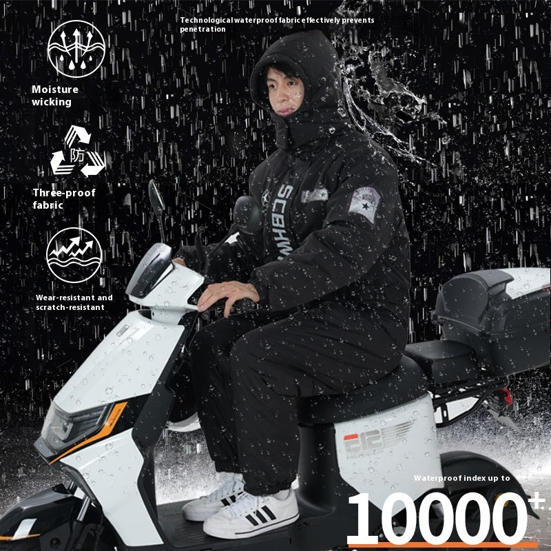 Winter Outdoors Cold-proof Cycling One-piece Work Clothes