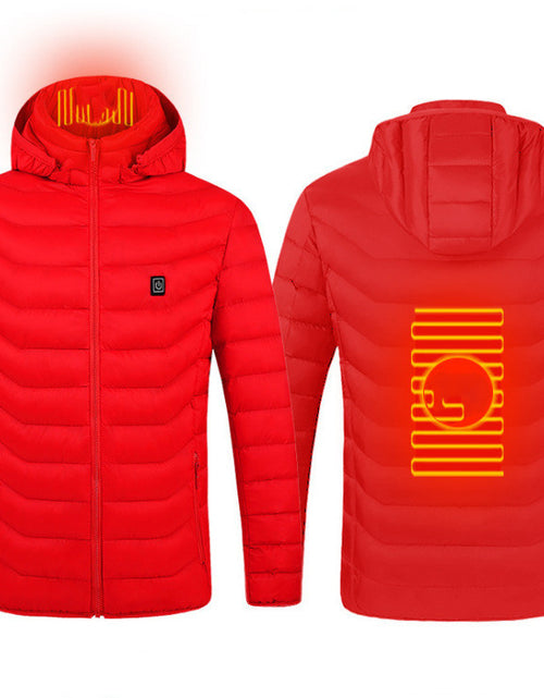 Load image into Gallery viewer, Winter Heated Jacket USB Electric Cotton Coat Zip-up Heater Thermal Clothing Heating Vest For Men
