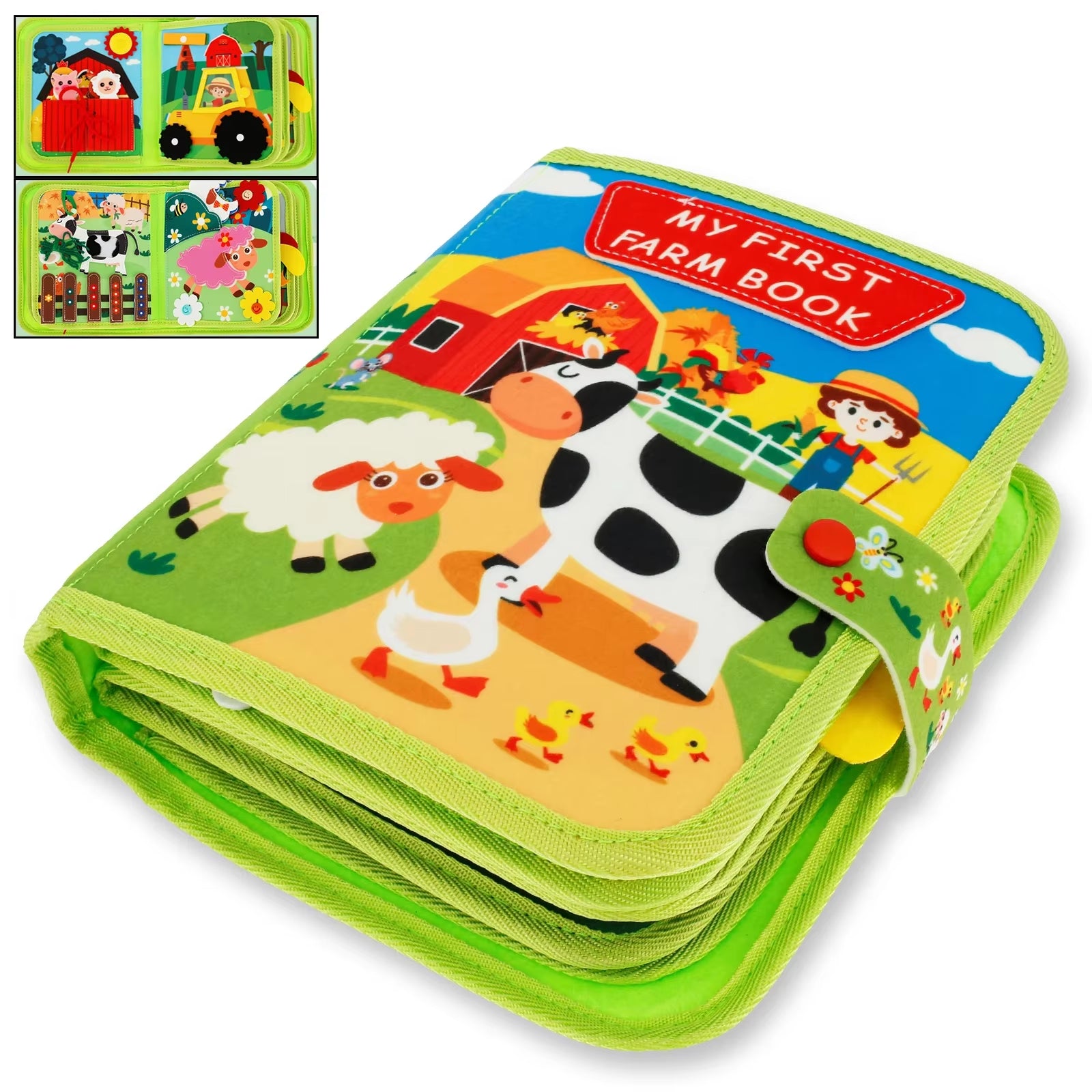 Little Learner Quiet Book – Soft Felt Sensory Activity Book for Toddlers & Preschool Education