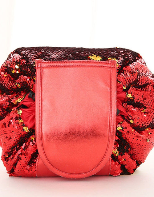 Load image into Gallery viewer, Animal Printing Large Capacity Drawstring Lazy Cosmetic Storage Bag
