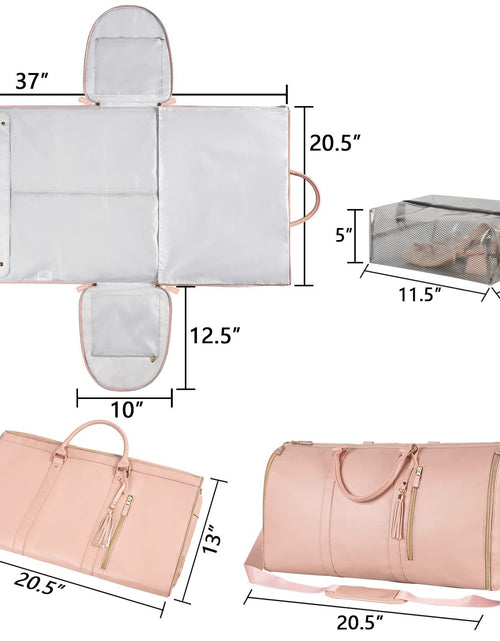 Load image into Gallery viewer, Large Capacity Travel Duffle Bag Women&#39;s Handbag Folding Suit Bag Waterproof Clothes Totes
