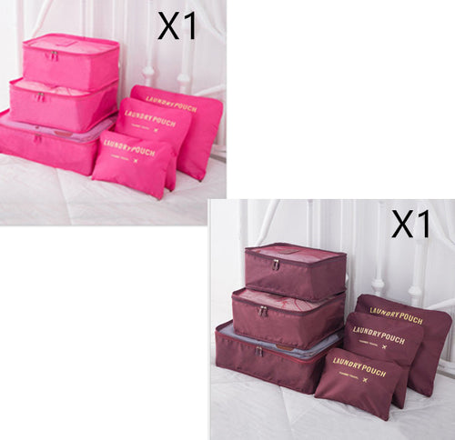 Load image into Gallery viewer, 6 PCS Travel Storage Bag Set for Clothes Tidy Organizer
