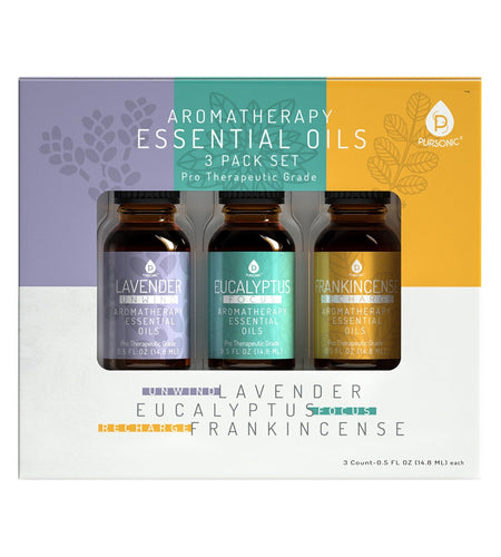 3 Pack Aromatherapy Essential oils (Lavender, Eucalyptus, Frankincense)