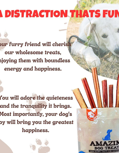 Load image into Gallery viewer, Bully Sticks 6 &amp; 7 Inch Regular Size - Premium Bully Stick Dog Chews - Long Lasting Bully Sticks for Dogs - Best Bully Stick Dog Bone - No Hide Dog Chews
