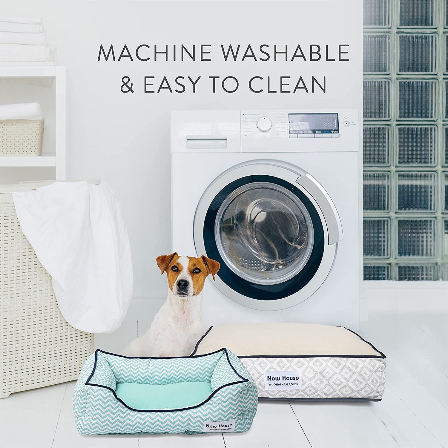 Now House for Pets by  Washable Dog Beds - Dog Cuddler Bed or Cushion Dog Bed for Small and Large Dogs by Now House by  - Dog Bed Washable, Pet Bed for Dogs, Puppy Bed