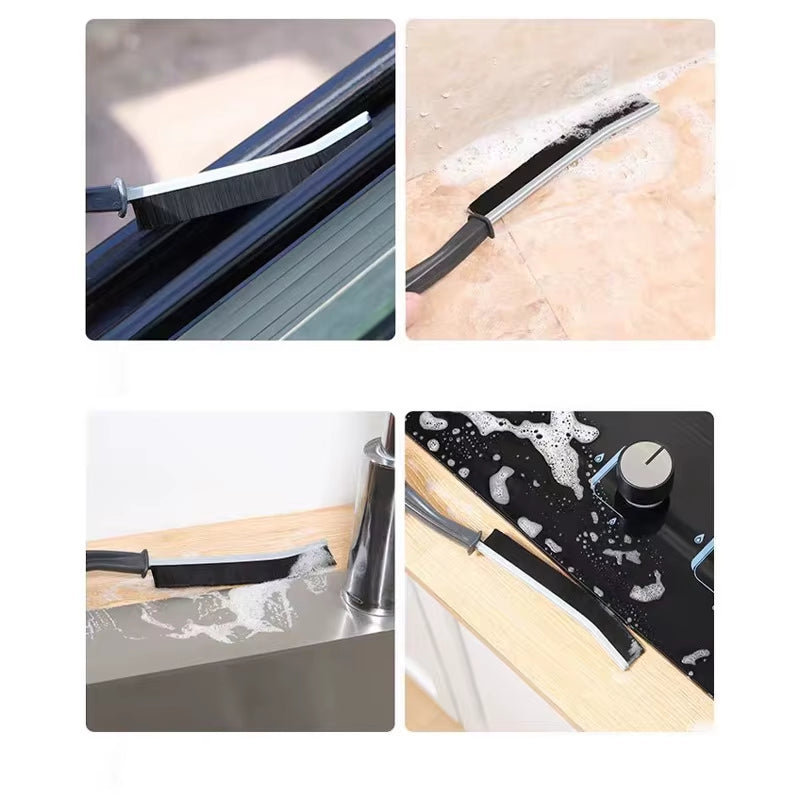 DeepClean™ Precision Crevice Brush Set – For Car, Kitchen, Tile Grout &amp; Tight Spaces (1–5pcs)