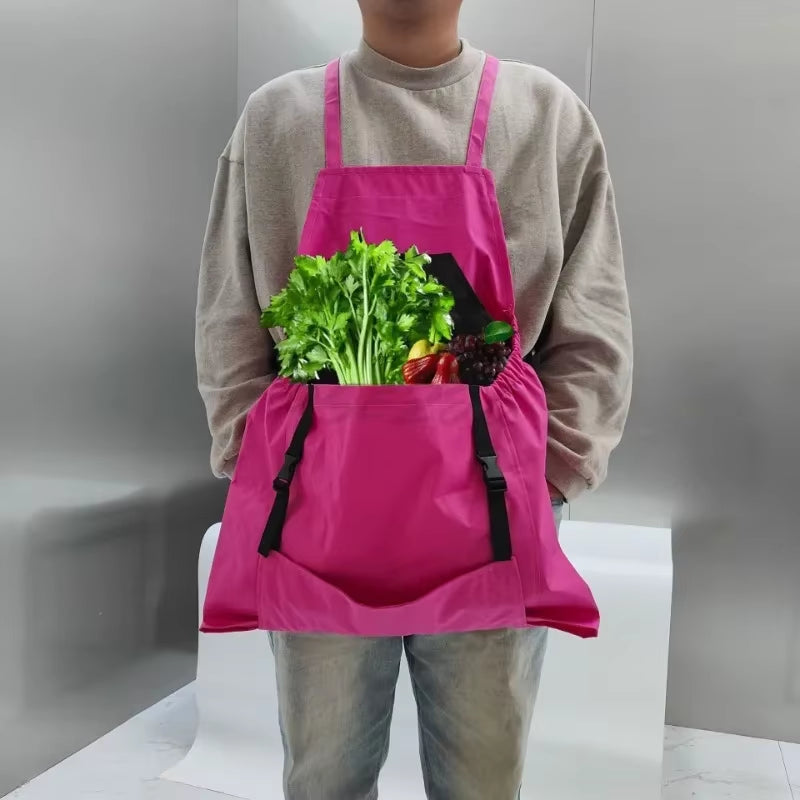 HarvestMate Outdoor Apron – Large Pocket Gardening Apron Backpack for Efficient Harvesting &amp; Tool Storage