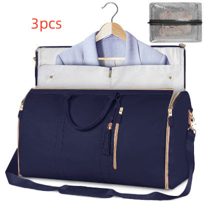 Load image into Gallery viewer, Large Capacity Travel Duffle Bag Women&#39;s Handbag Folding Suit Bag Waterproof Clothes Totes
