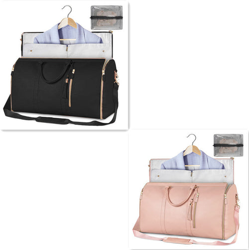 Large Capacity Travel Duffle Bag Women's Handbag Folding Suit Bag
