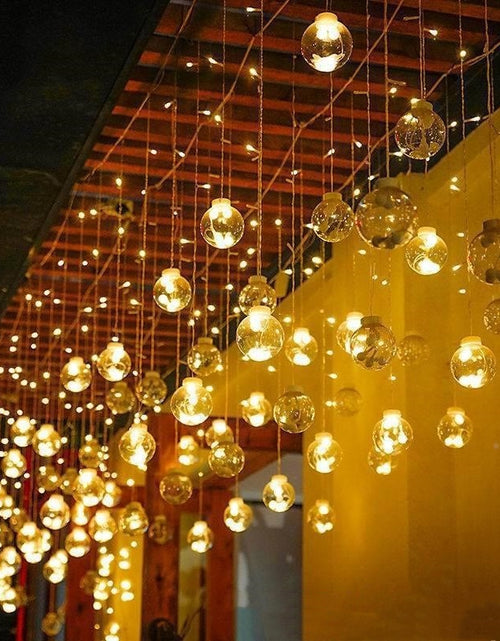 Load image into Gallery viewer, Led Wish Orbs Lighting Chain Star Moon Curtain Light Starry Sky
