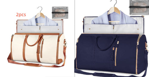 Large Capacity Travel Duffle Bag Women's Handbag Folding Suit Bag