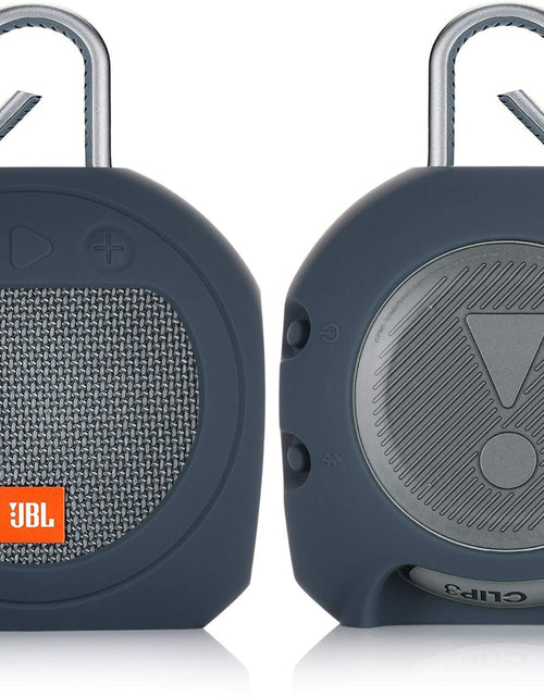 Load image into Gallery viewer, Protective Silicone Stand up Carrying Case for JBL Clip 3 Waterproof Portable Bluetooth Speaker(Blue)

