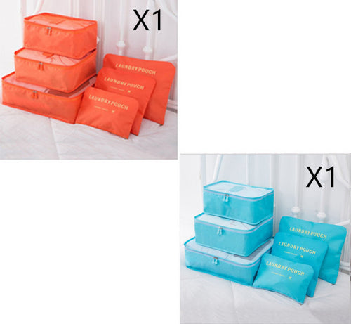 Load image into Gallery viewer, 6 PCS Travel Storage Bag Set for Clothes Tidy Organizer
