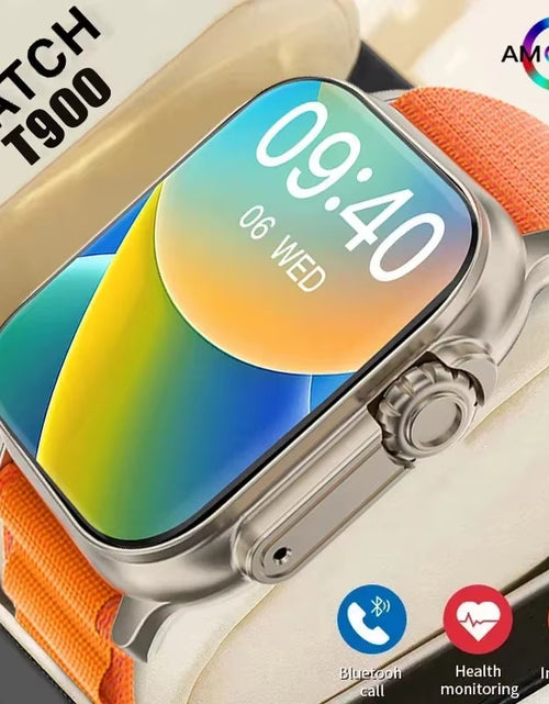 Load image into Gallery viewer, T900Ultra Smartwatch Bluetooth Talk Smartwatch Message Alert Heart Rate Monitor Sports Watch for Android IOS Men Women
