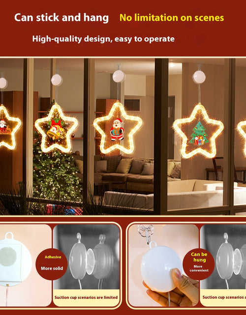 Load image into Gallery viewer, Christmas Pendant Decoration Christmas Atmosphere Led Lights Led Christmas Star Light Decoration For Window Door For Holiday
