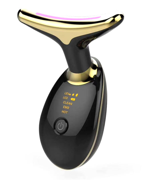Load image into Gallery viewer, EMS Thermal Neck Lifting And Tighten Massager Electric Microcurrent Wrinkle Remover
