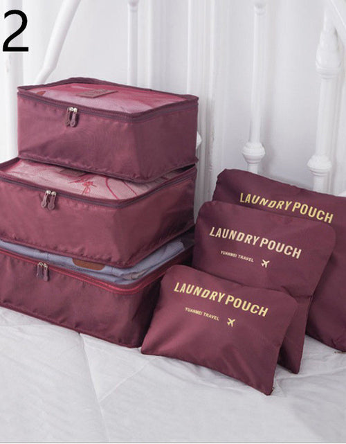Load image into Gallery viewer, 6 PCS Travel Storage Bag Set for Clothes Tidy Organizer

