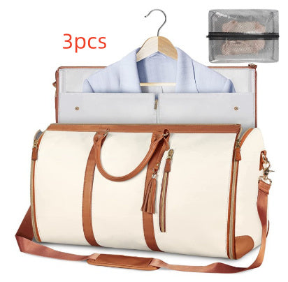Load image into Gallery viewer, Large Capacity Travel Duffle Bag Women&#39;s Handbag Folding Suit Bag Waterproof Clothes Totes
