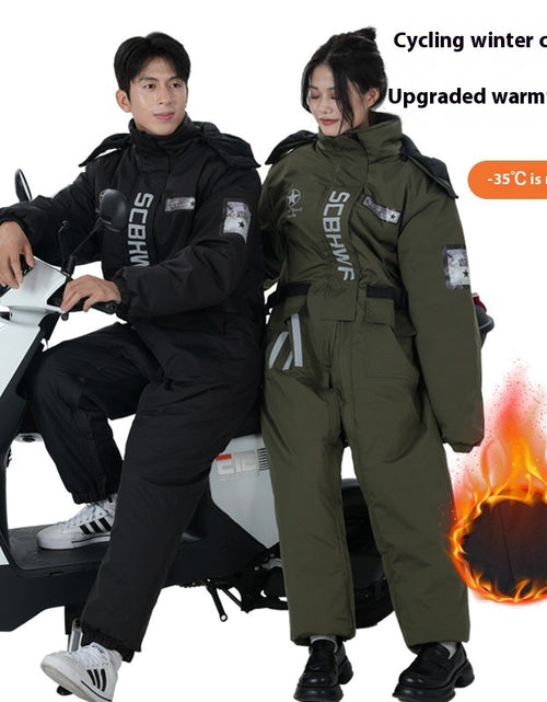 Load image into Gallery viewer, Winter Outdoors Cold-proof Cycling One-piece Work Clothes
