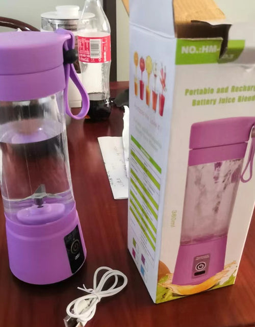Load image into Gallery viewer, Portable Blender With USB Rechargeable Mini Kitchen Fruit Juice Mixer Home Simple Portable Electric Mini Juicer

