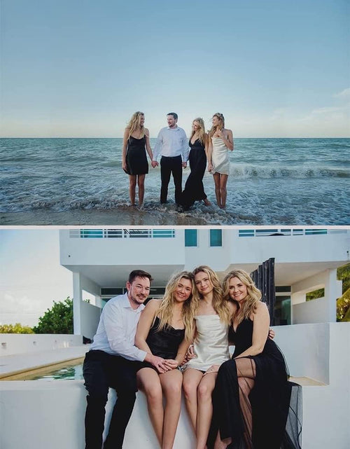 Load image into Gallery viewer, Women&#39;S Sexy Deep V Neck Split Cocktail Party Formal Bridesmaid Maxi Dress
