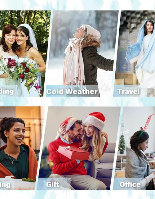 Load image into Gallery viewer, Womens Soft Cashmere Acrylic Shawl Scarf Large Pashmina Wrap Stole Gift Idea
