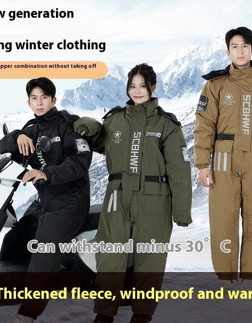 Load image into Gallery viewer, Winter Outdoors Cold-proof Cycling One-piece Work Clothes
