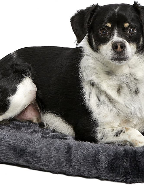 Load image into Gallery viewer, Gray Dog Bed | Bolster Dog Bed Fits Metal Dog Crates | Machine Wash &amp; Dry
