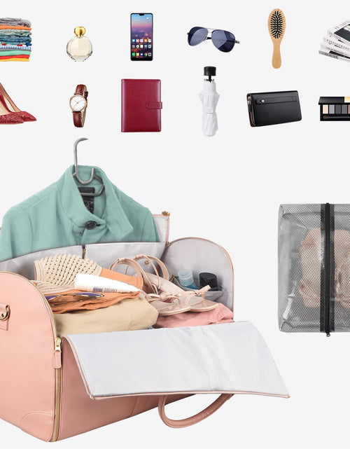 Load image into Gallery viewer, Large Capacity Travel Duffle Bag Women&#39;s Handbag Folding Suit Bag Waterproof Clothes Totes
