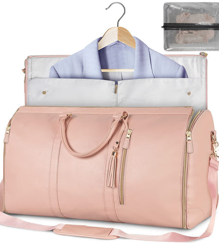 Large Capacity Travel Duffle Bag Women's Handbag Folding Suit Bag Waterproof Clothes Totes