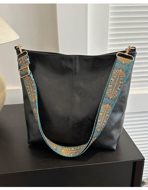 Load image into Gallery viewer, Women&#39;s Shoulder Bag With Ethnic Style Wide Shoulder Strap Ins Large Capacity Bucket Crossbody Bags Fashion Handbag
